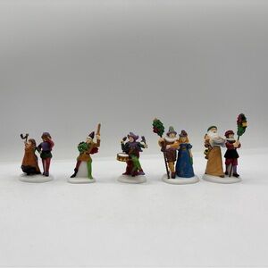 Department 56 1988 Vintage HVC DVS Here We Come A-Wassailing Set Of 5 58410 EUC